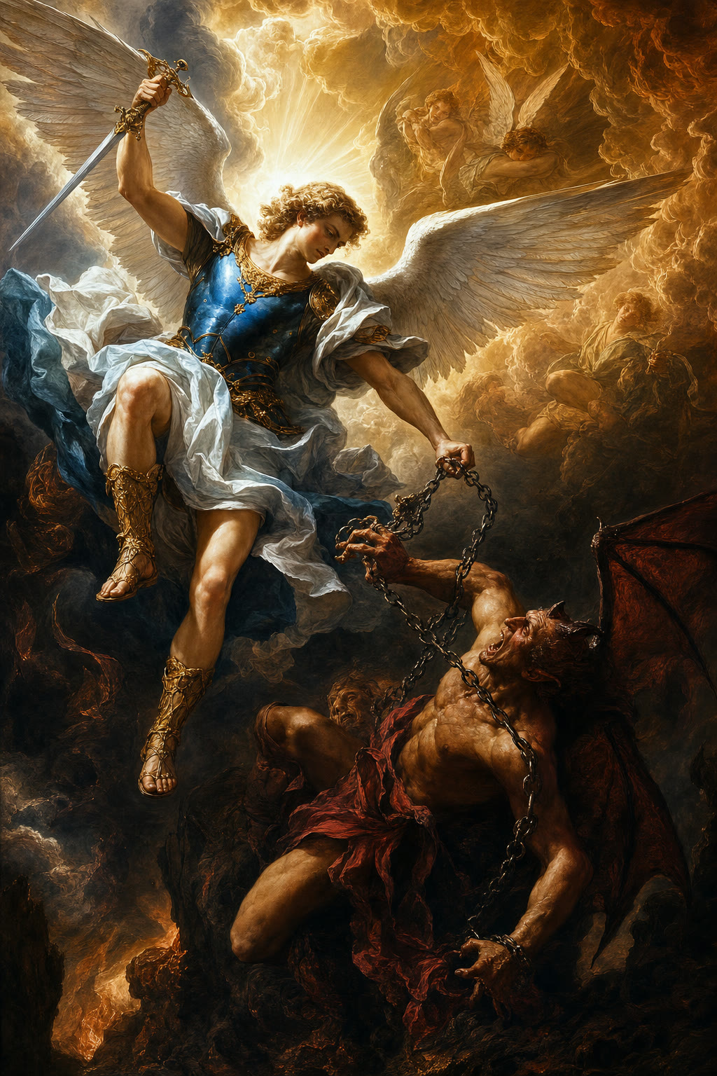 Baroque angel and demon celestial battle - Seedance 2.5