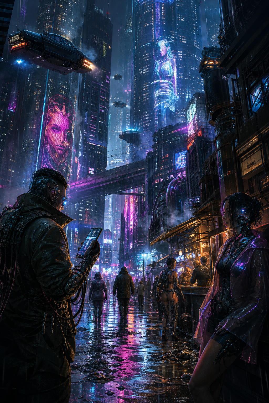 Neon cyberpunk city street at night - Seedance 2.5