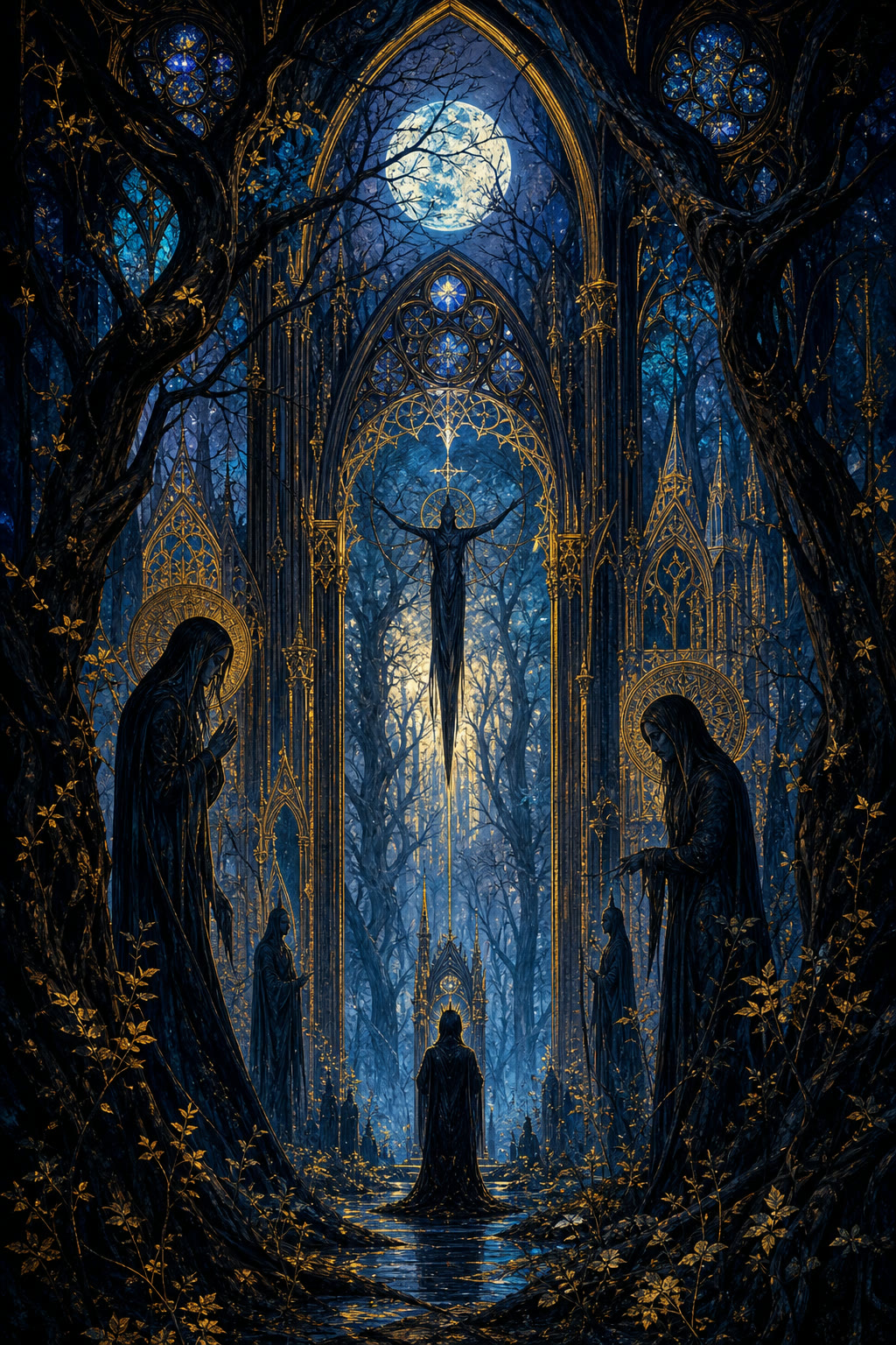 Gothic moonlit mystical forest - Seedance 2.5